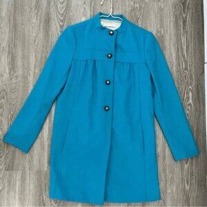 BANANA REPUBLIC Blue Wool Blend Coat/Blazer Size Small